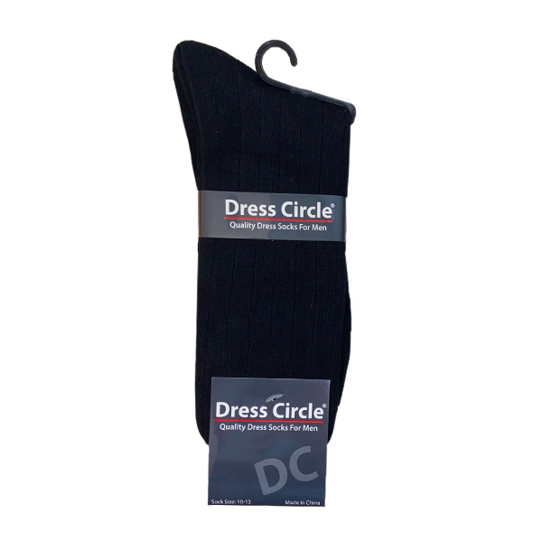 MEN'S DRESS CIRCLE COTTON CREW SOCK - STYLE #264G-499