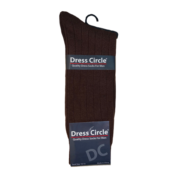 MEN'S DRESS CIRCLE COTTON CREW SOCK - STYLE #264G-499