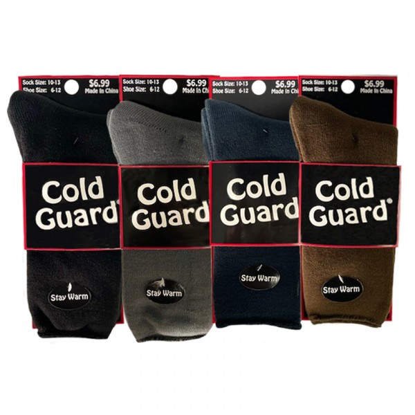 MEN'S COLD GUARD HEAT SOCKS SOLID COLORS - STYLE #...