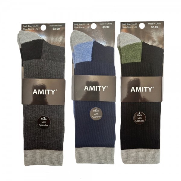 Amity 1PR Crew Sock - Style #268C-399