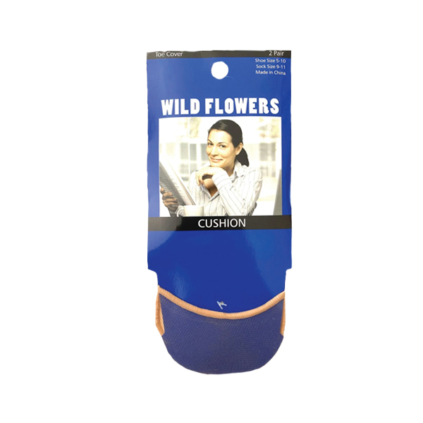 WILD FLOWERS 2PR TOE COVER STYLE #PED2923