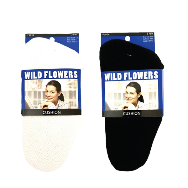 WILD FLOWERS CUSHION LOAFER SOCK STYLE #PED4583