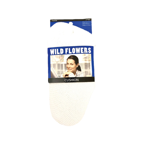 WILD FLOWERS CUSHION LOAFER SOCK STYLE #PED4583